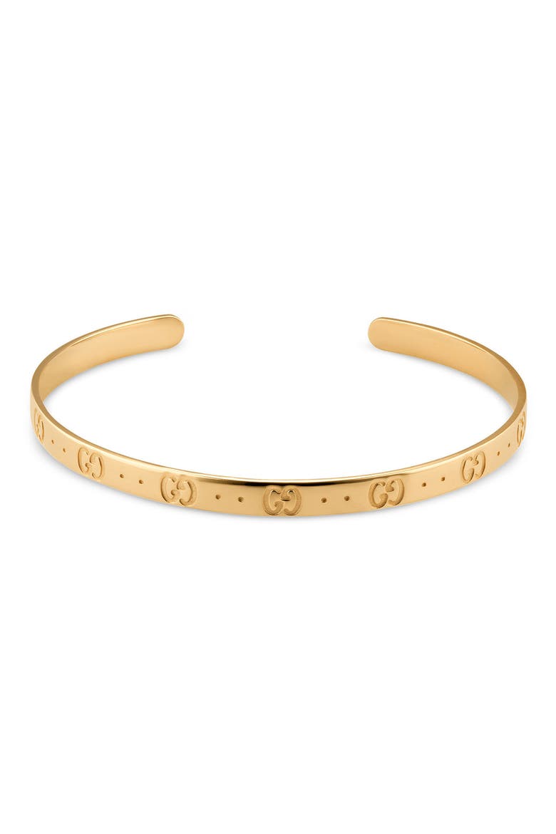 Thin Wrist Cuff, Main, color, YELLOW GOLD