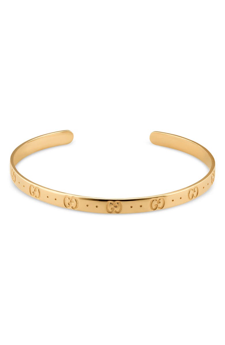 Gucci Thin Wrist Cuff, Main, color, 