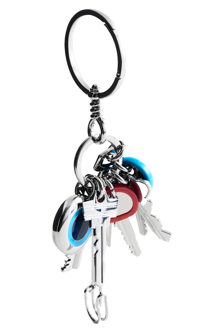 Charms Key Ring, Alternate, color, SILVER