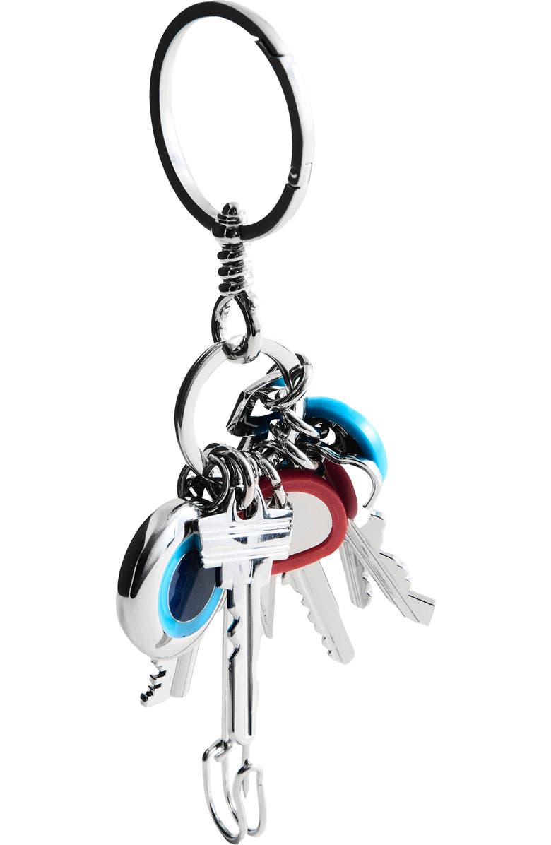 MANGO Charms Key Ring, Alternate, color, Silver