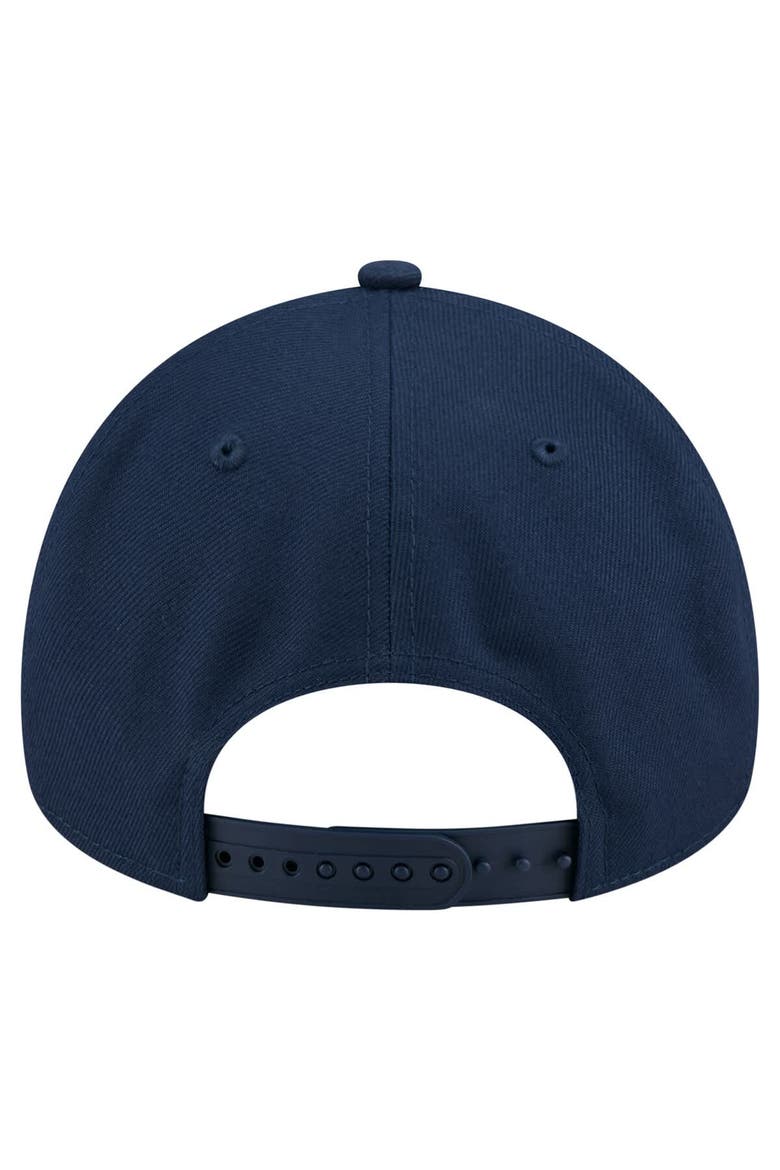 Men's New Era  Navy Indiana Fever Core Logo A-Frame 9FORTY Adjustable Hat, Alternate, color, Navy