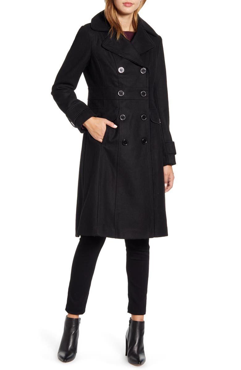 Kenneth Cole New York Wool Blend Military Coat, Main, color,