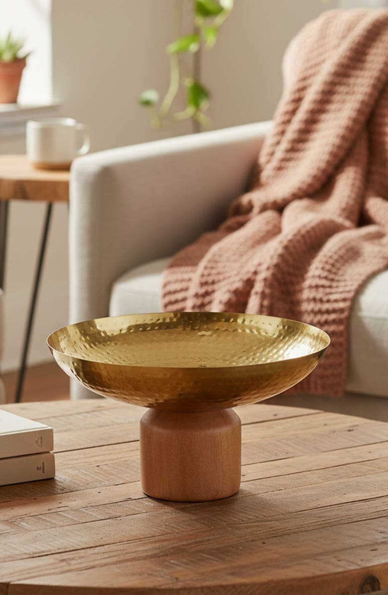 A & B Home Ramsey Decor Bowl, Alternate, color, Gold