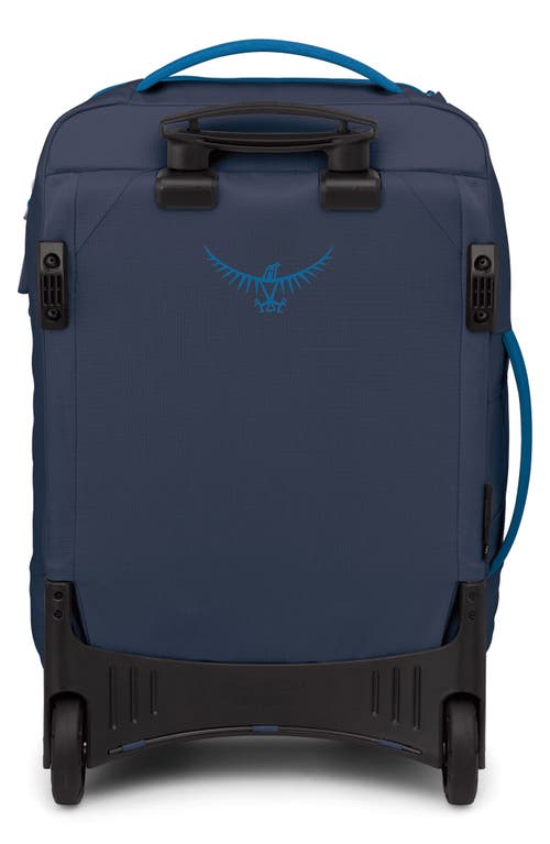 Osprey Transporter 38-liter Wheeled Carry-on Luggage In Blue Flame/nocturnal Blue