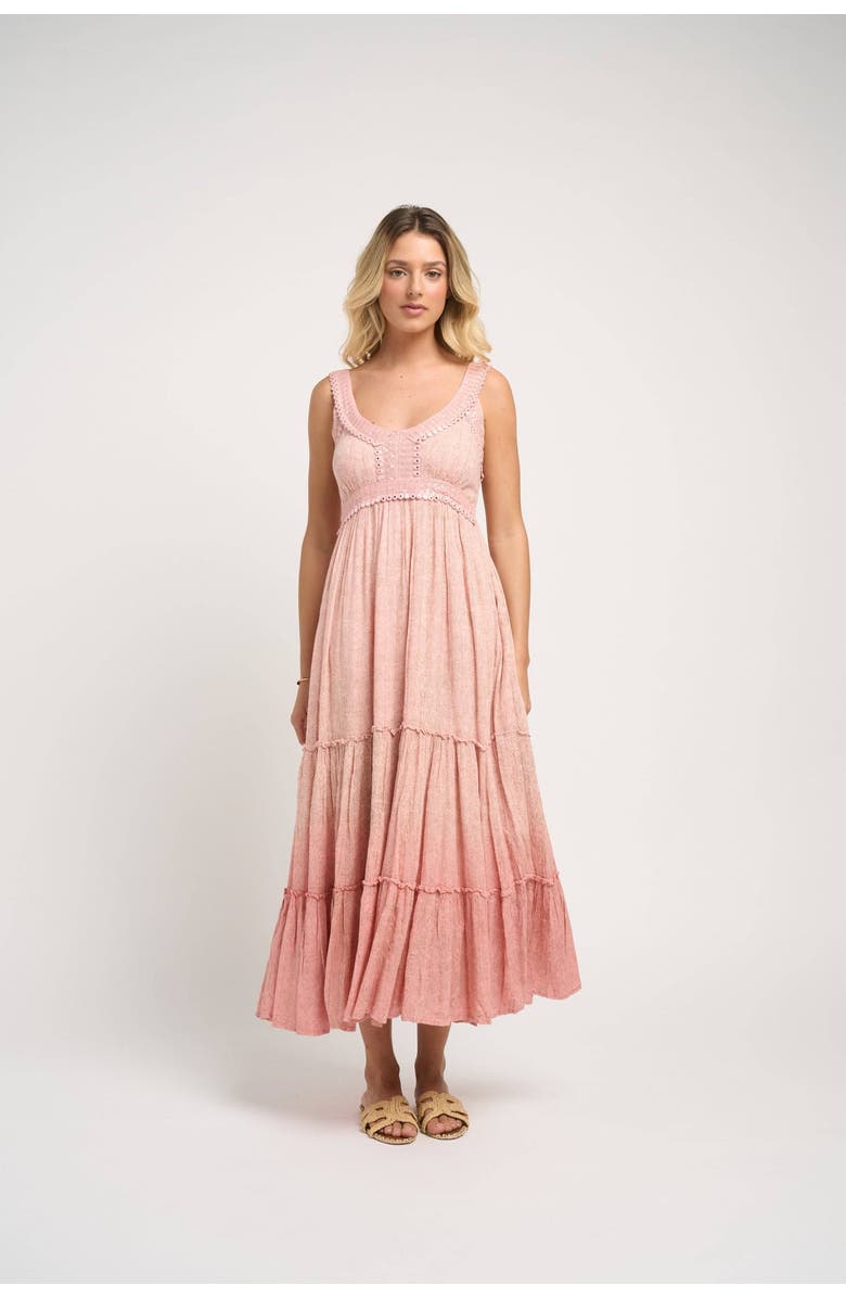 GUADALUPE DESIGN Lotus Dress, Main, color, Pink