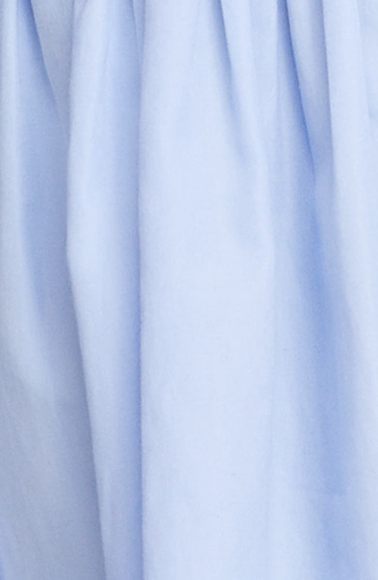 Chloé Bow Back Cotton Poplin Top, Alternate, color, 