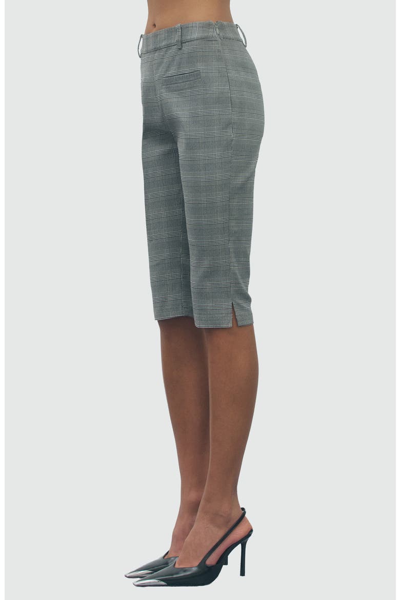Sloan Glen Plaid Crop Pants, Alternate, color, BLACK WHITE