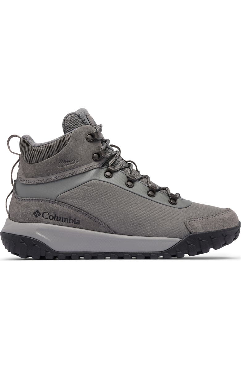 Columbia Burnsider<sup
™</sup
Waterproof Hiking Boot, Alternate, color, Charcoal/ Black