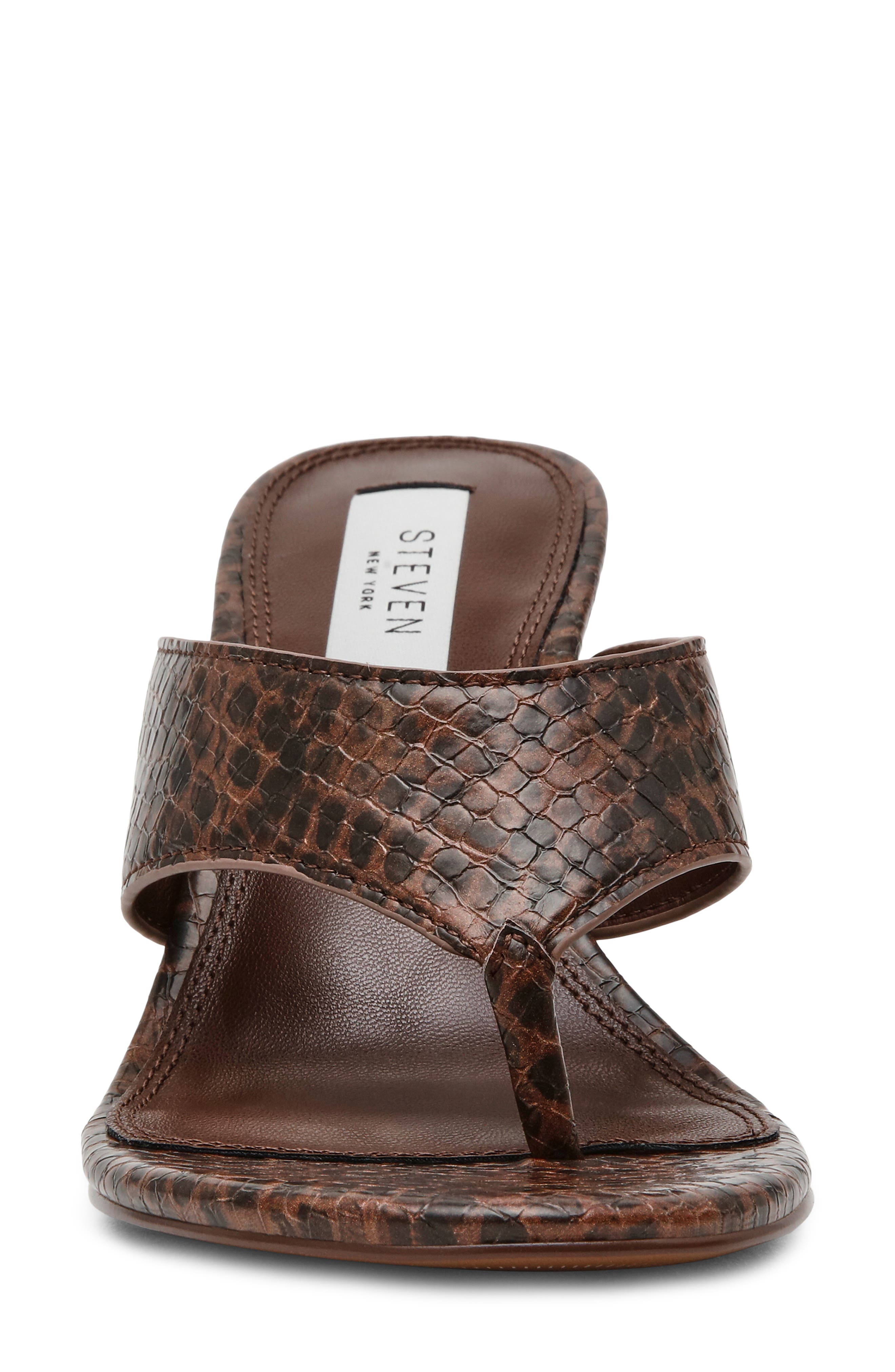 Alden Toe Post Sandal, Alternate, color, BROWN MULTI