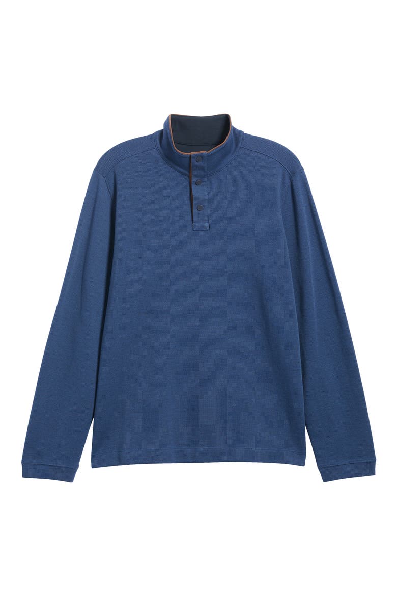Westcott Cotton Quarter Snap Pullover, Main, color, ROYAL BLUE/ NAVY