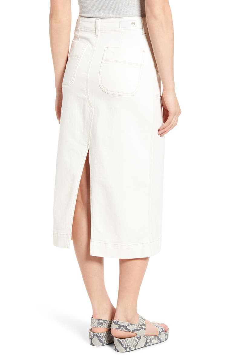 AG The Lana Denim Midi Skirt, Alternate, color, 