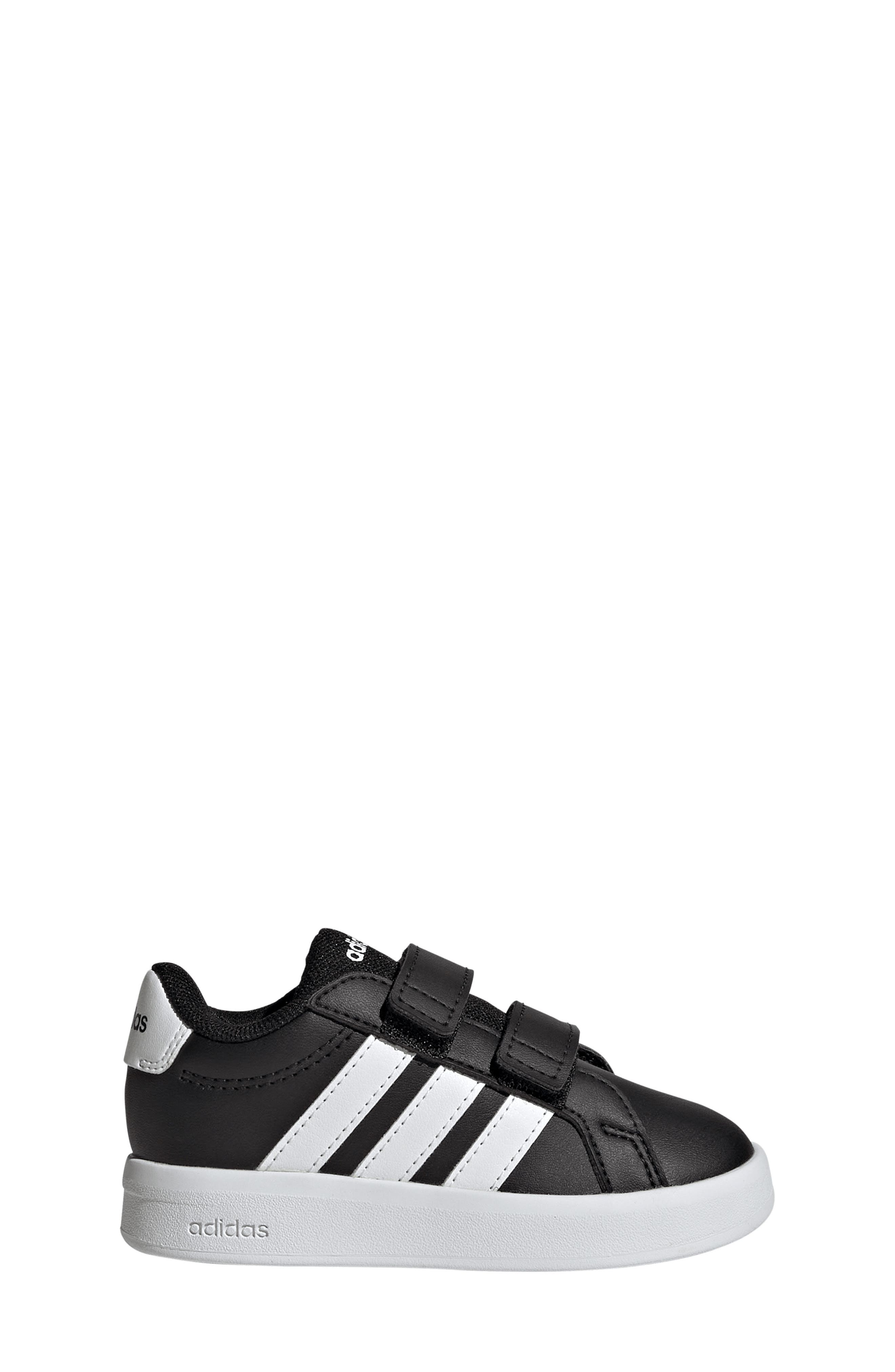 adidas Kids' Grand Court Sneaker, Alternate, color, Black/ Footwear White