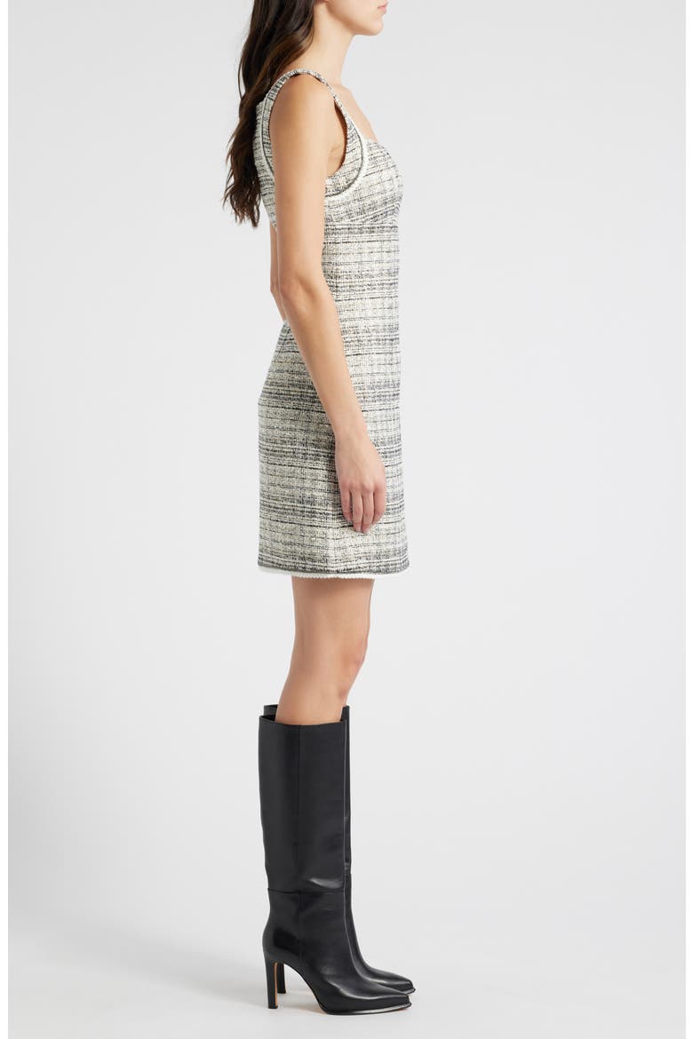 Metallic Tweed Minidress, Alternate, color, IVORY MULTI