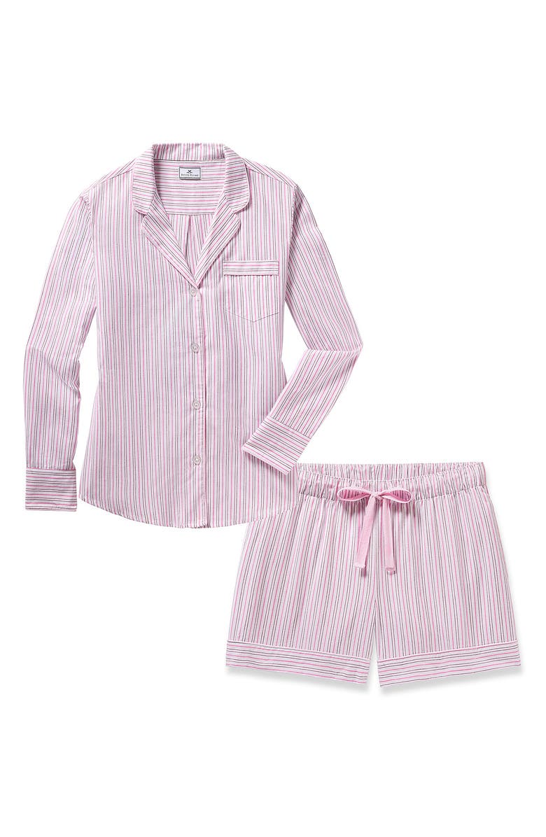 Petite Plume Twill Short Pajamas, Alternate, color, 