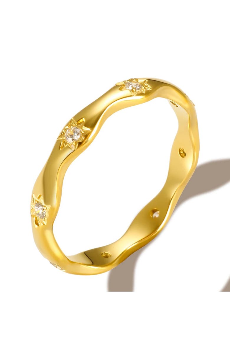 Mazin Jewels Pink Bezel Tennis Necklace, Main, color,