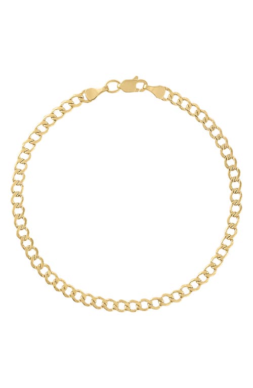Fuzion Creations Curb Chain Bracelet In Yellow