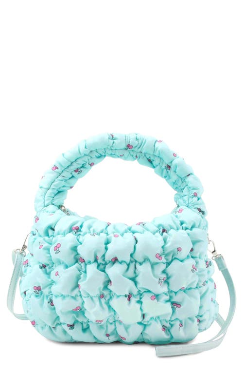 Omg Accessories Kids' Scrunch Quilted Hobo In Light Aqua