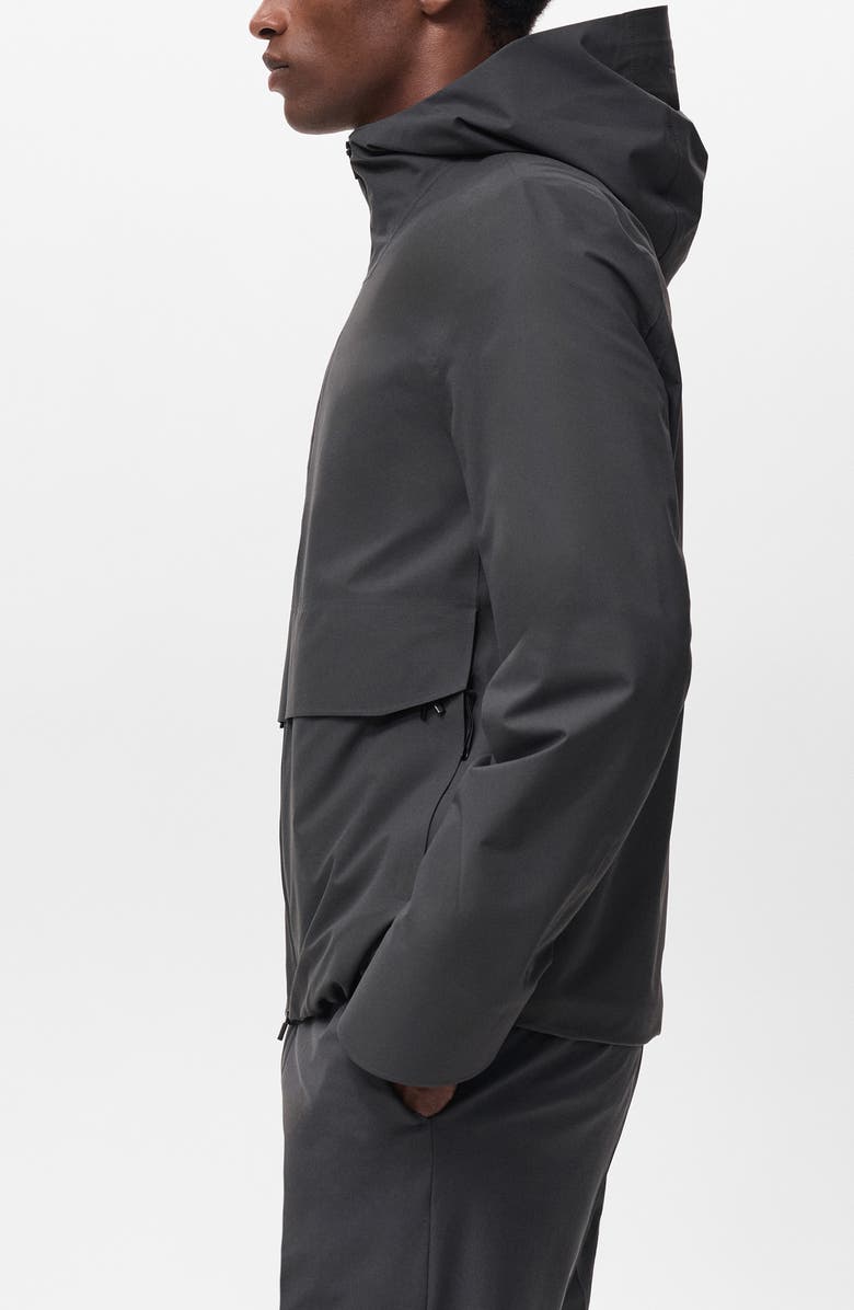 MANGO Water Repellent Thermolite<sup>®</sup> Hooded Jacket, Alternate, color, Dark Green