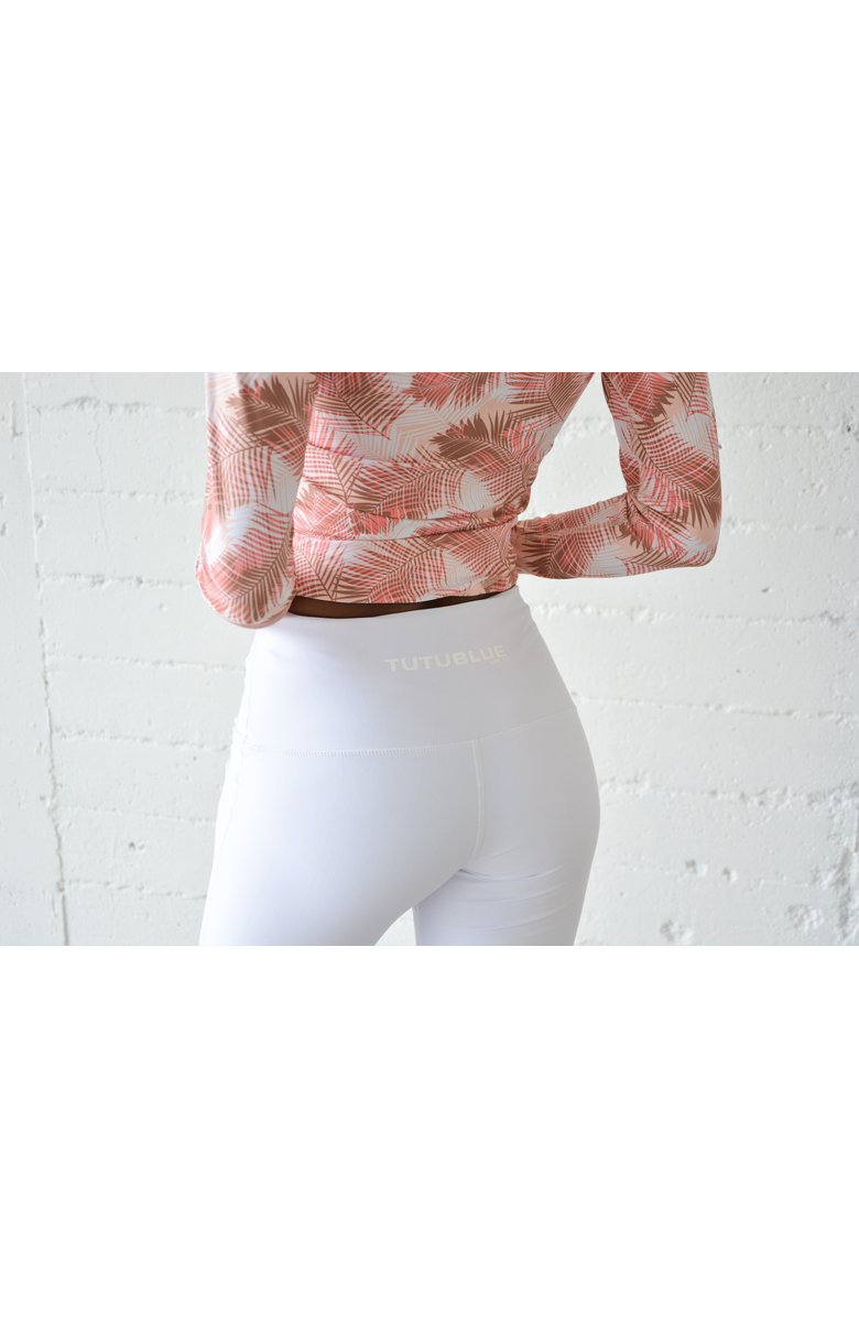 TUTUBLUE Women's Long Swim Shorts - UPF 50+, Alternate, color, Solid Bright White