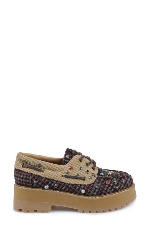 Candies Candie's Biz Embellished Platform Loafer In Multi