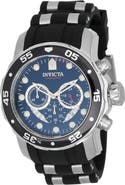 INVICTA Pro Diver Quartz Silicone & Stainless Steel Watch, 48mm