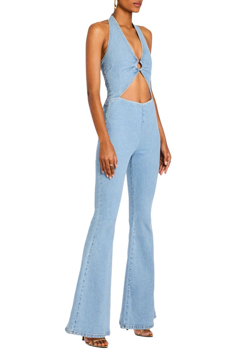 Retrofête Kairi Denim Jumpsuit, Alternate, color,