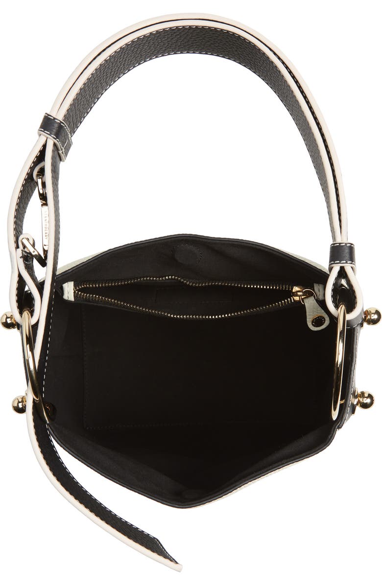 Strathberry Midi Lana Bridle Bicolor Calfskin Leather Hobo Bag, Alternate, color,