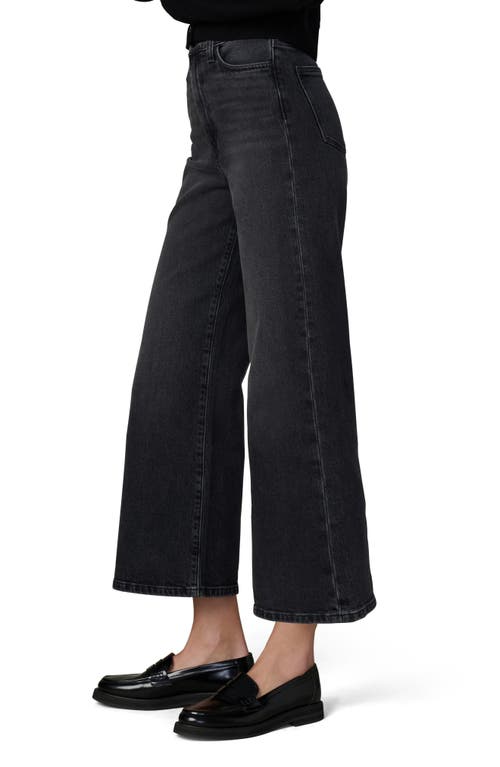 Joe's The Mia High Waist Ankle Wide Leg Jeans In Black