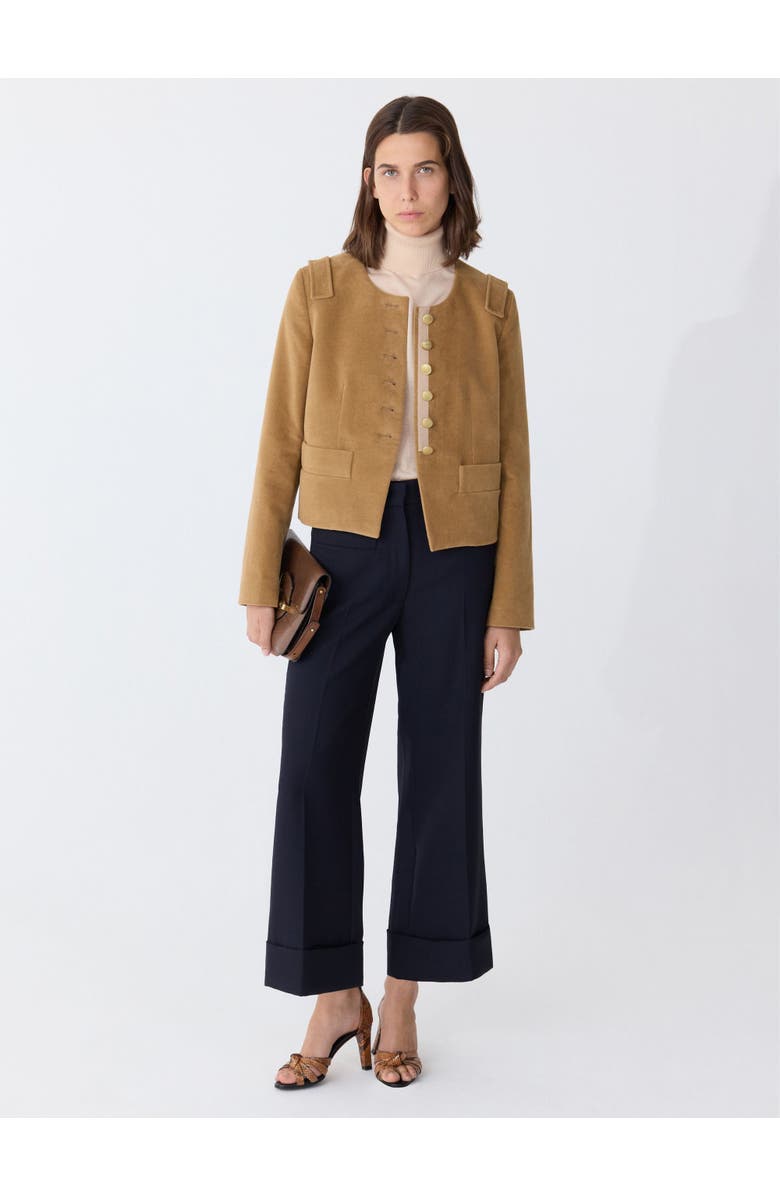Callas Milano AUBREY Cropped Jacket, Alternate, color, Camel