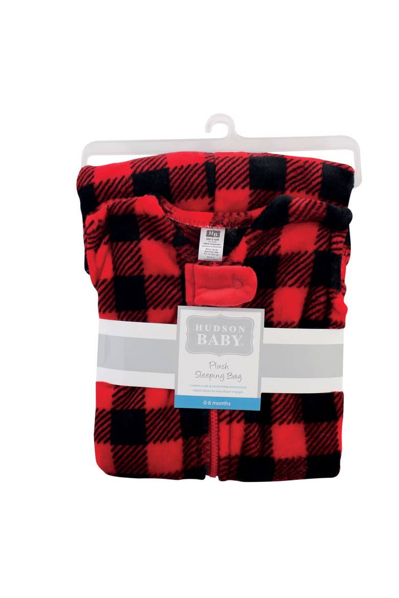 Cozy Flannel Slumber Sack, Alternate, color, Buffalo Plaid