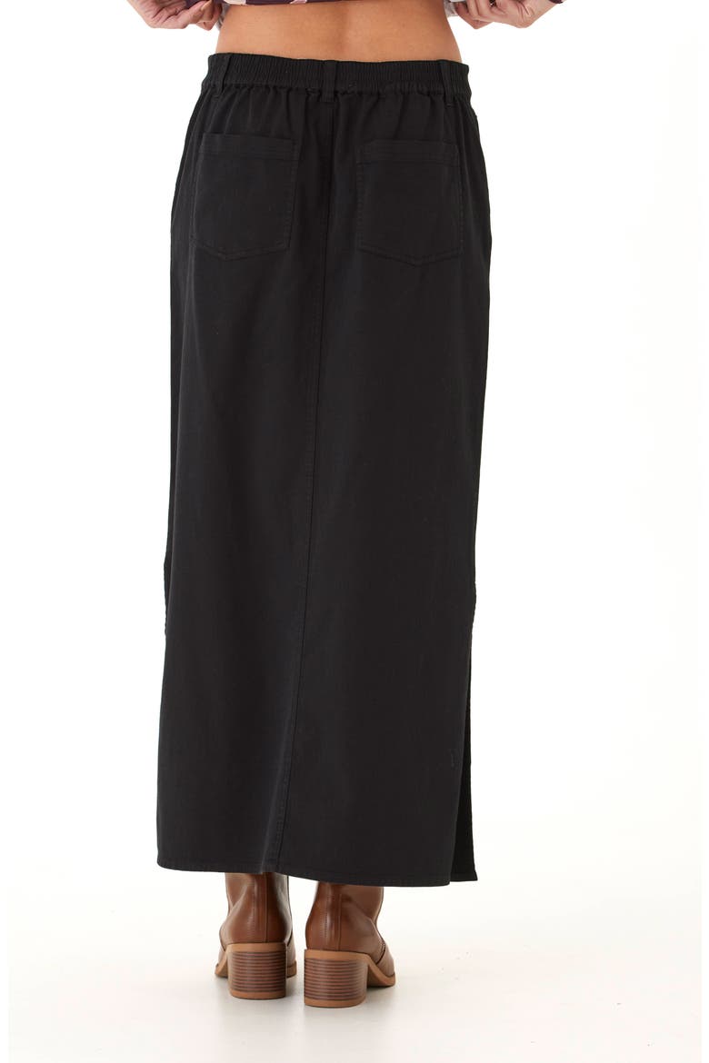Delanie Stretch Maxi Skirt, Alternate, color, BLACK