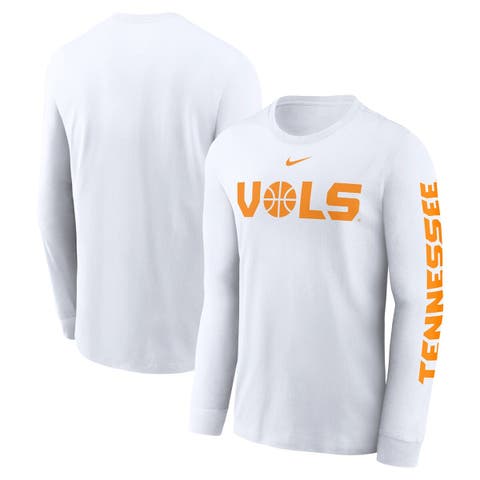 Men's Nike  White Tennessee Volunteers Basketball Icon Two-Hit Long Sleeve T-Shirt