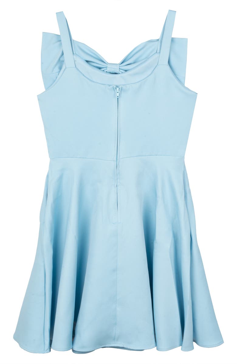 Rare Editions Kids' Bow Party Dress, Alternate, color, Blue
