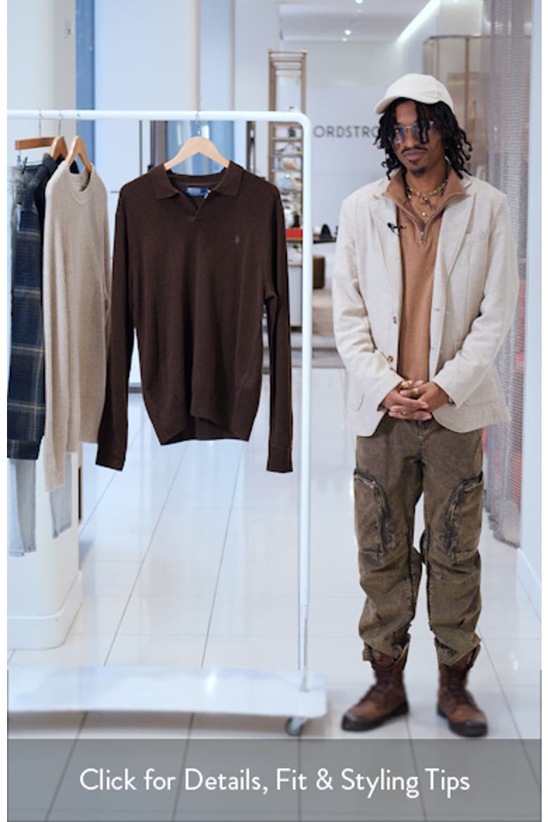Merino Wool Polo Sweater (Men) | Nordstrom