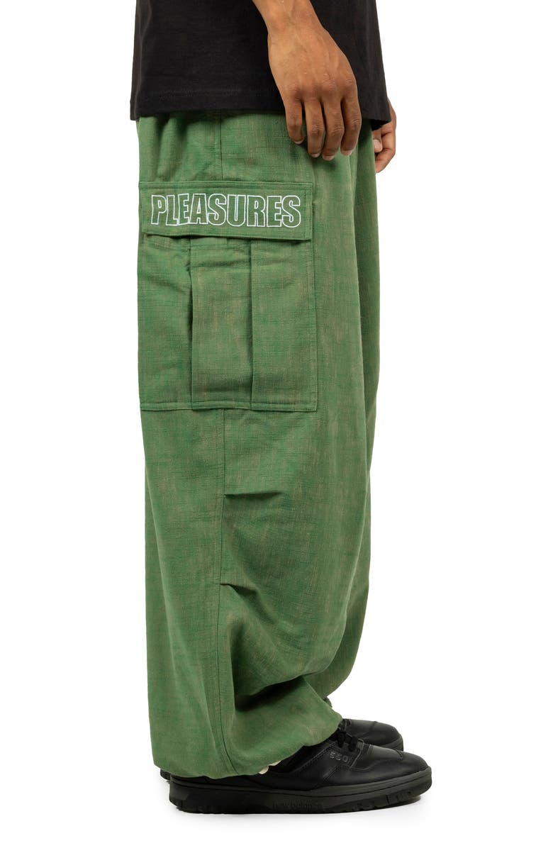 PLEASURES Vistor Wide Fit Cargo Pants, Alternate, color, 