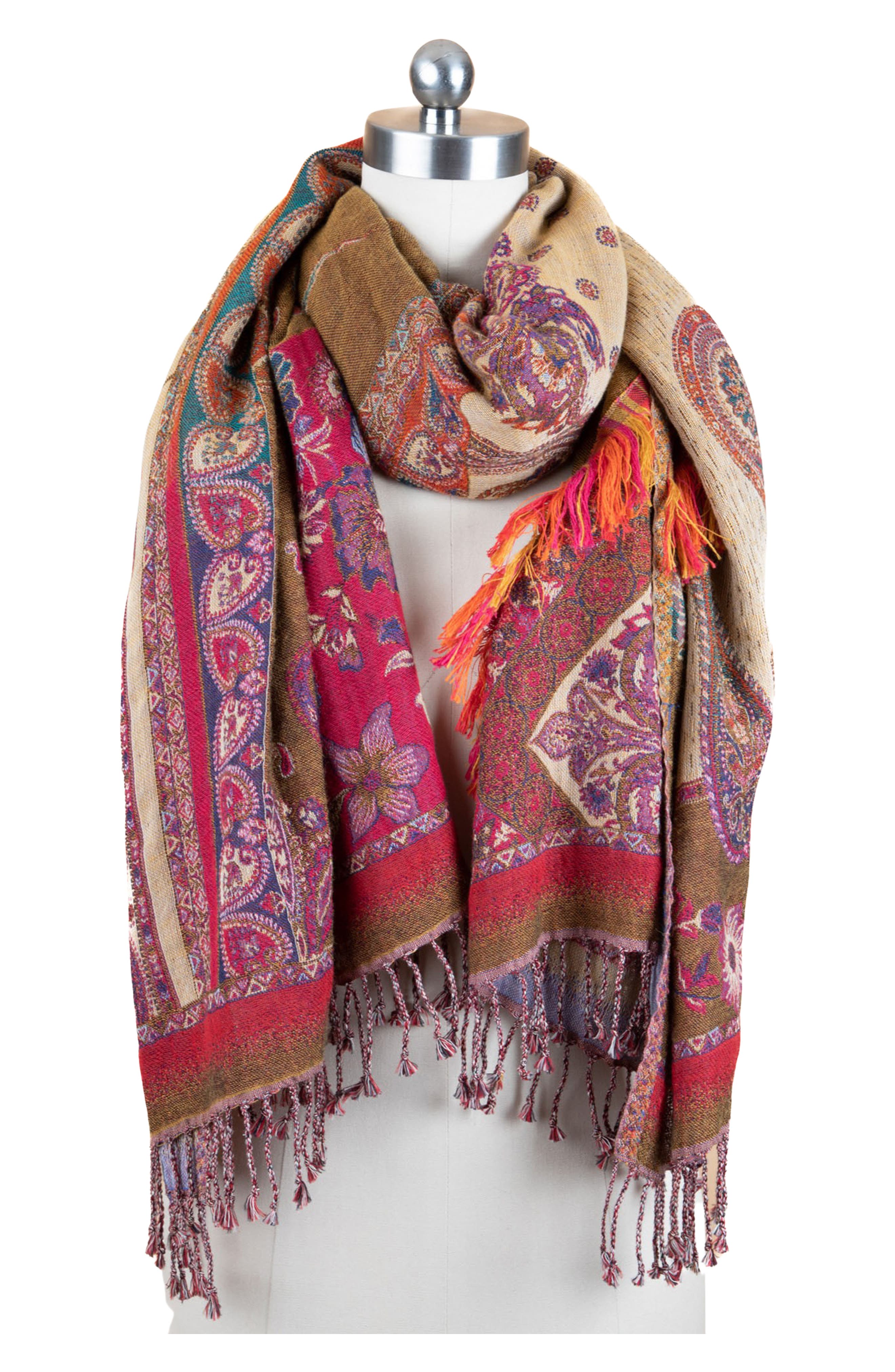 SAACHI Mix Paisley Scarf (Women) | Nordstromrack