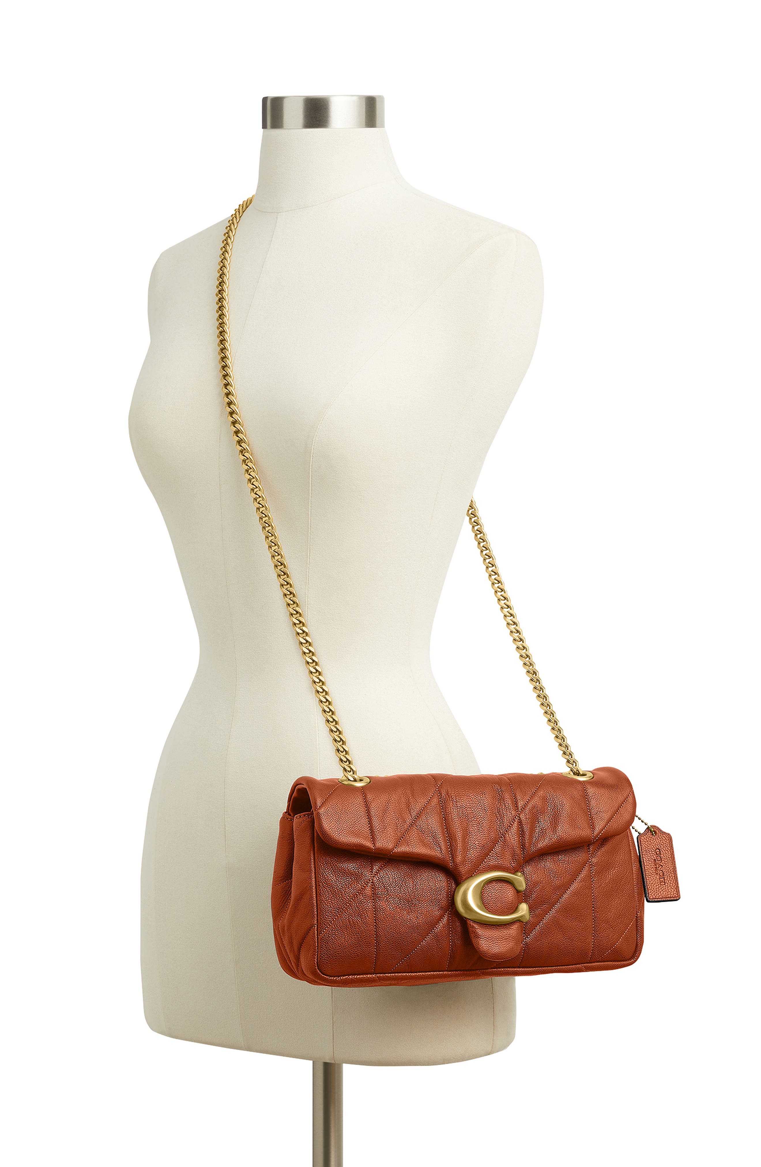 Tabby 26 Soft Quilted Shoulder Bag, Alternate, color, B4/ AMBER BROWN