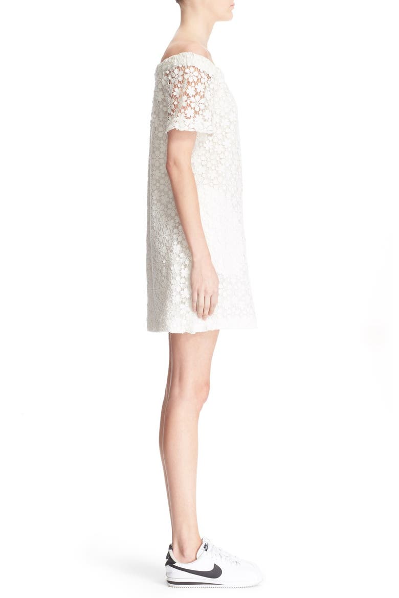 'Bolen' Off the Shoulder Lace Dress, Alternate, color, IVORY