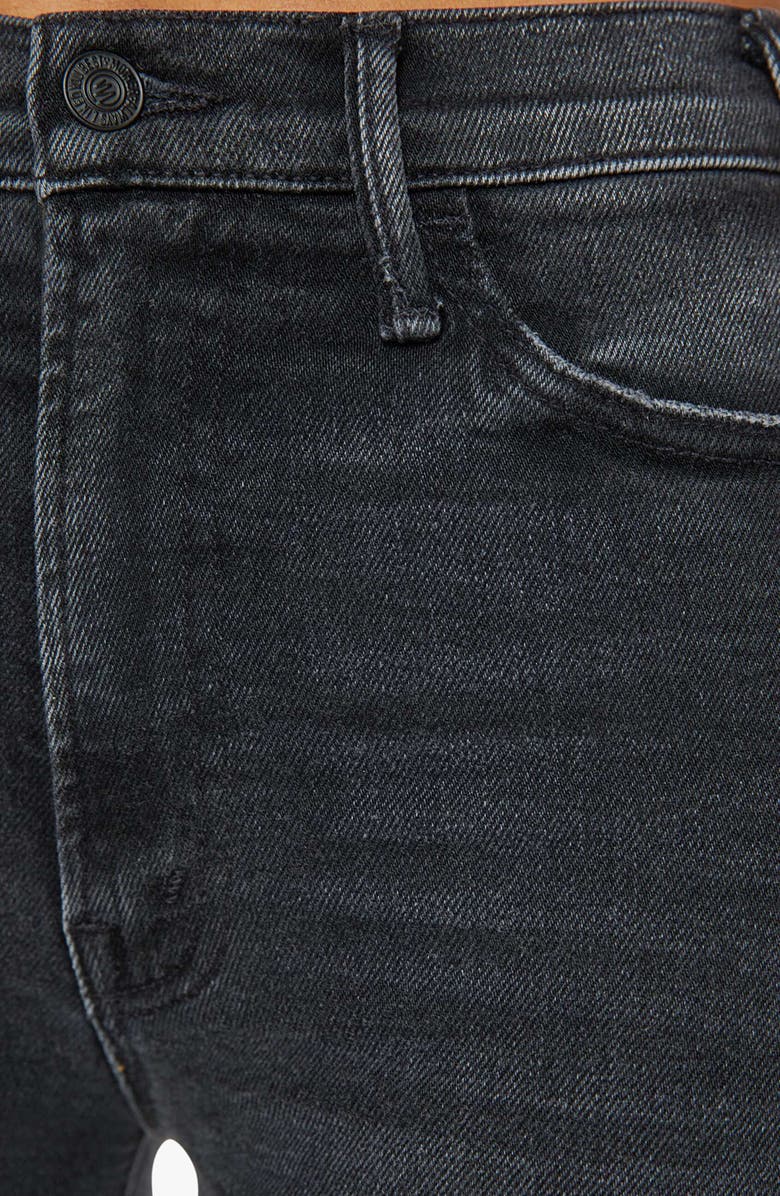 MOTHER The Hustler Roller Sneaker Flare Leg Jeans, Alternate, color, Not Today Satan