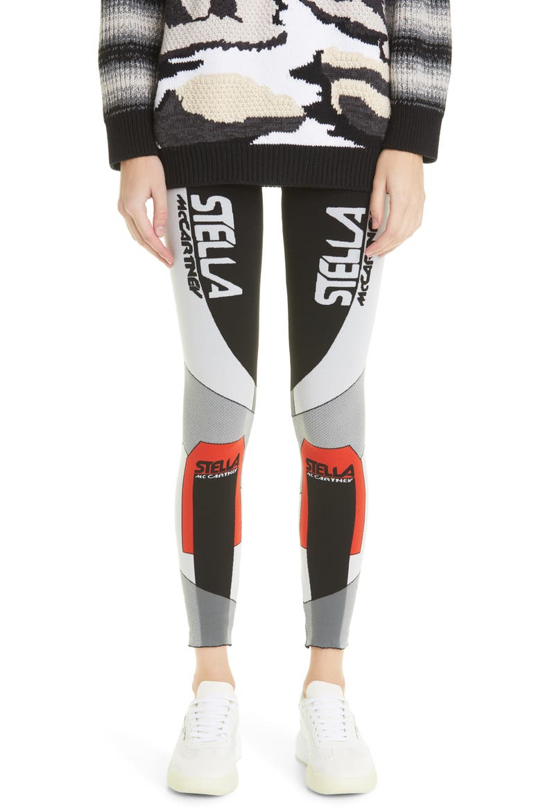 Logo Sport Leggings, Main, color, BLACK