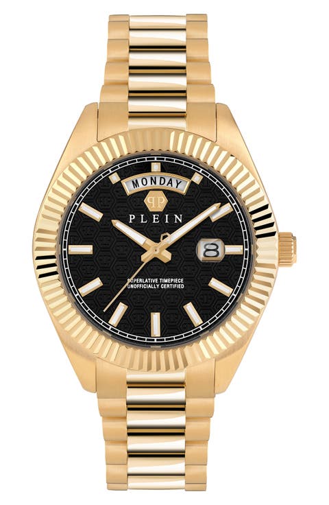 Date Superlative Bracelet Watch, 42mm