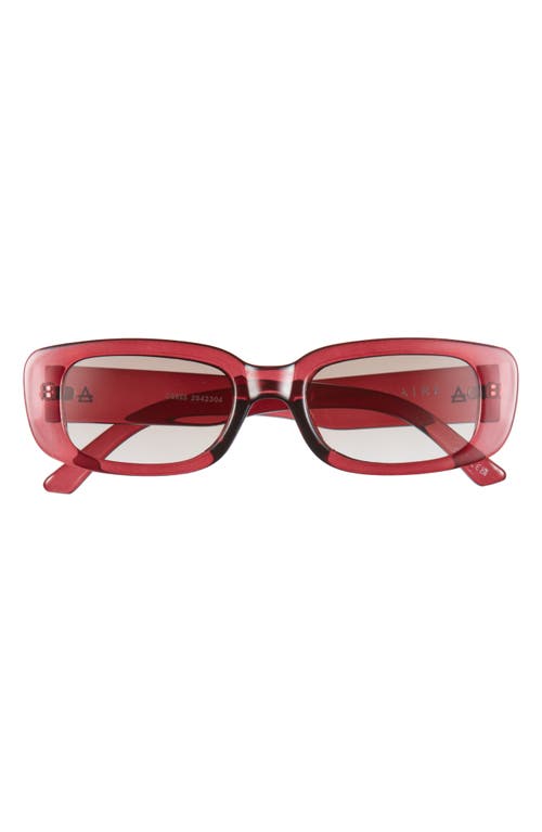 Aire Ceres 51mm Rectangular Sunglasses In Terracotta/brown Grad