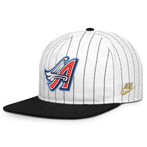Men's Nike White/Black California Angels Cooperstown Collection Pro Adjustable Hat