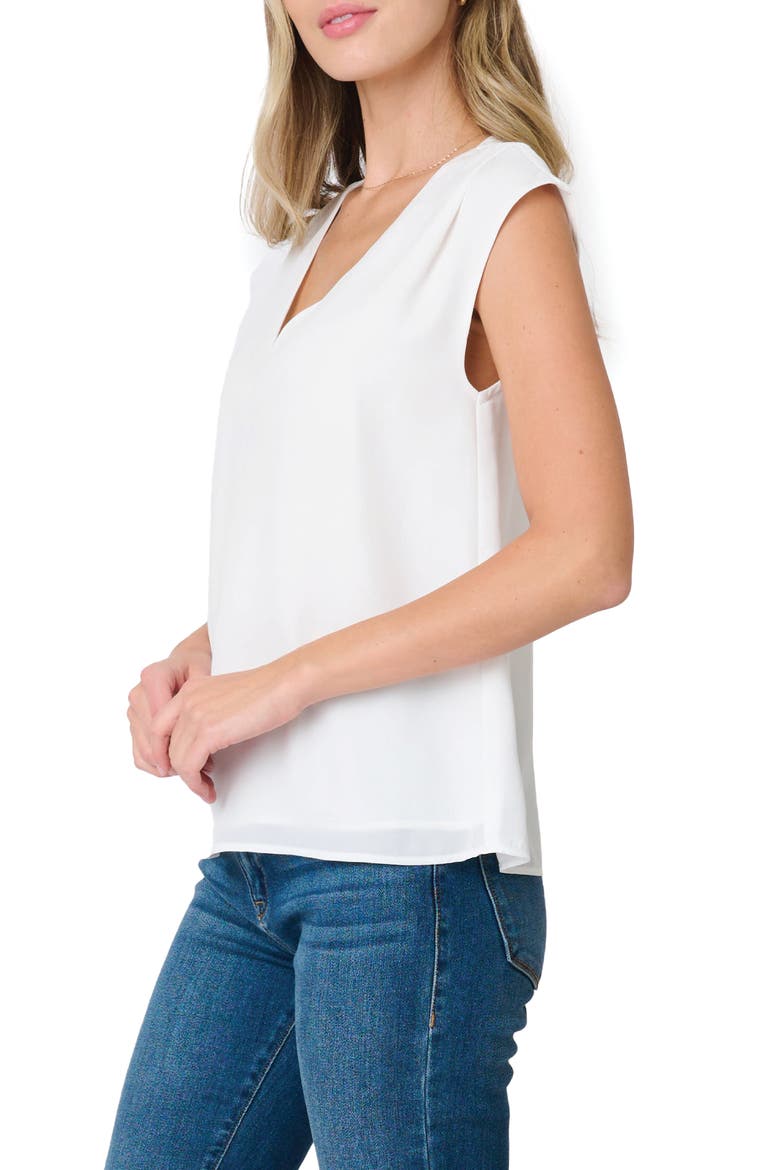 The Favorite V-Neck Sleeveless Top, Alternate, color, IVORY
