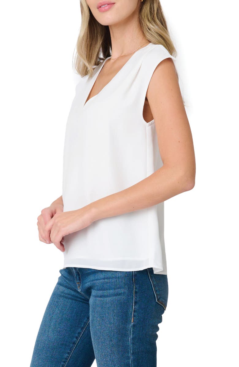 GIBSONLOOK The Favorite V-Neck Sleeveless Top, Alternate, color, Ivory