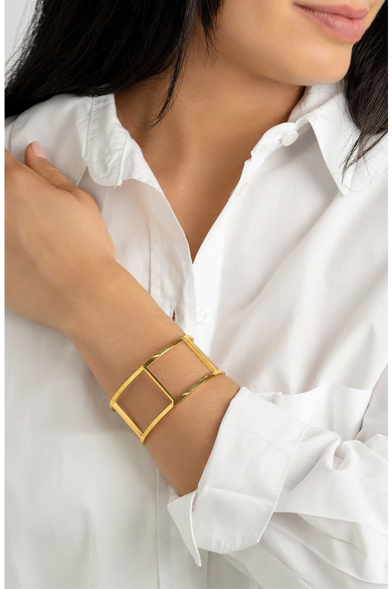 Water Resistant Cuff Bracelet, Alternate, color, GOLD