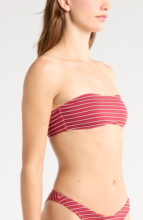 Pacsun Emily Stripe Bandeau Bikini Top