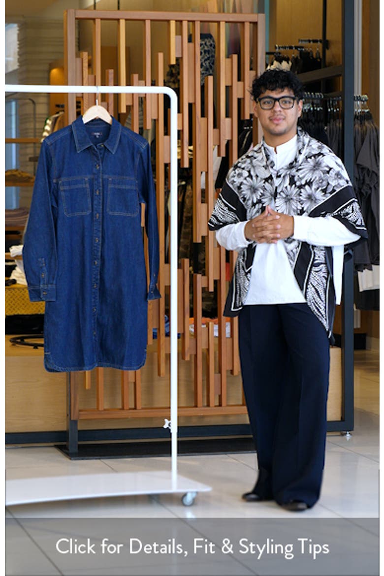 Reese Long Sleeve Denim Shirtdress video