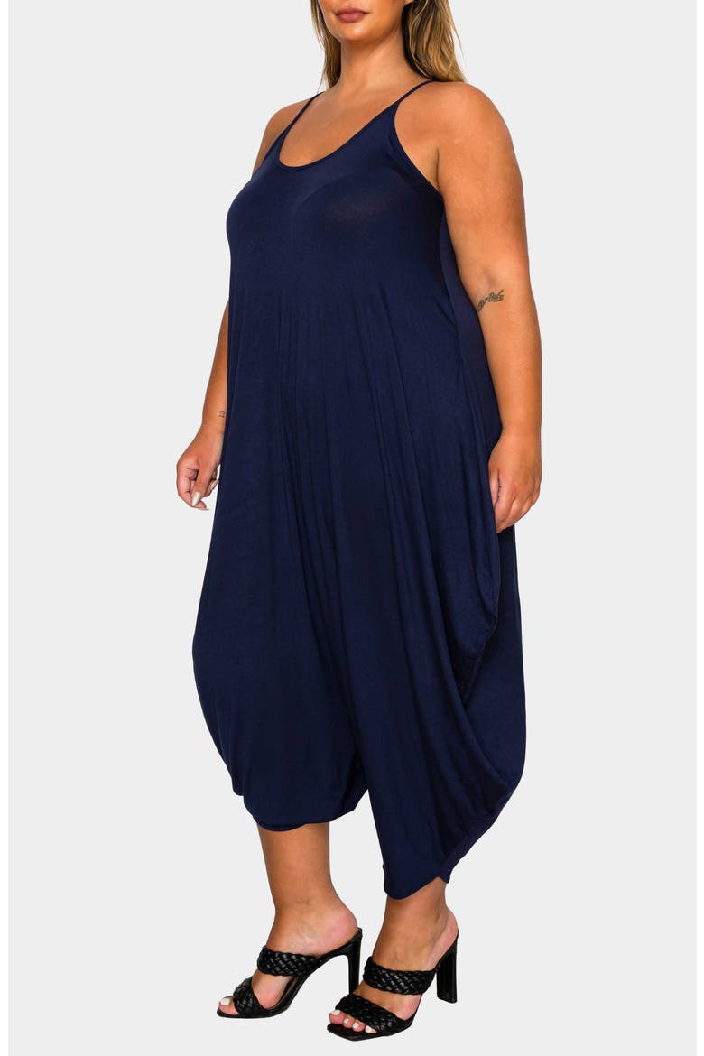 Quinn Pocket Balloon Leg Jumpsuit, Alternate, color, NAVY