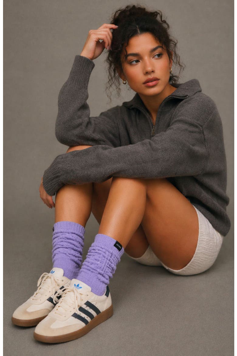 7-Pack Scrunch Slouchy Retro Boot Gym Sports Socks, Alternate, color, Lilac